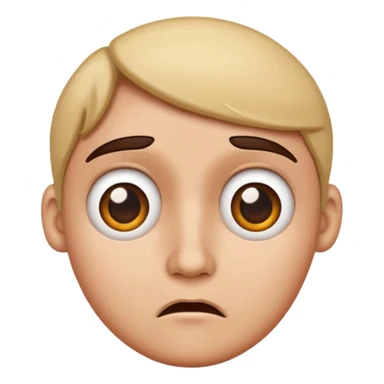 Confused face sticker