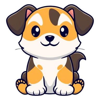 puppy paw sticker