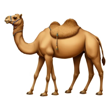 High resolution camels without fur sticker