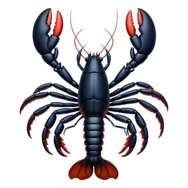 Black lobster sticker