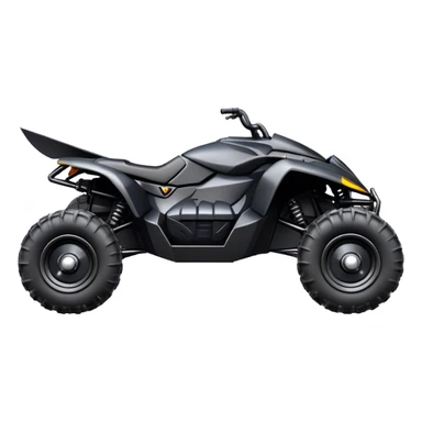 batmobile atv quad cross sticker