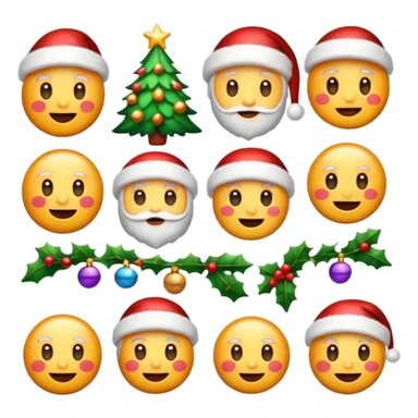 Aesthetic Christmas emojis sticker