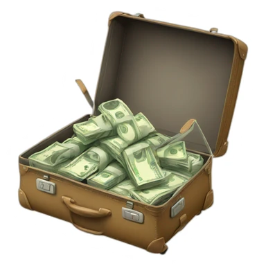 a-flying-suitcase-with-money sticker