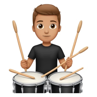 Drummer on stage  sticker