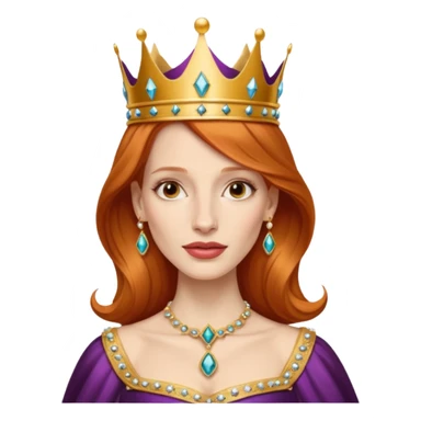Jessica Chastain, as a queen sticker