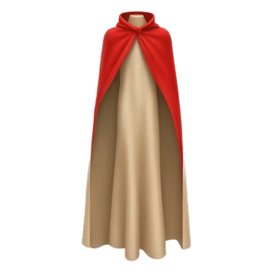 faceless beige mannequin flying red cape sticker