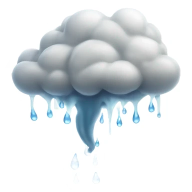 tornado with white liquid around it in droplets sticker