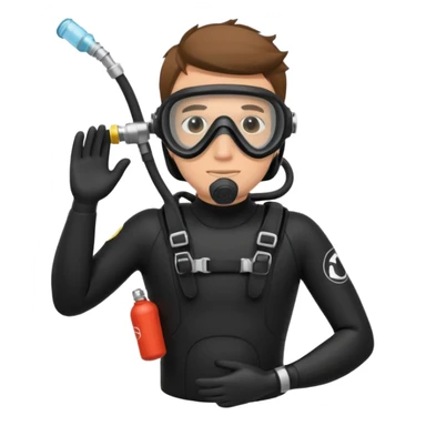 scuba diver sticker
