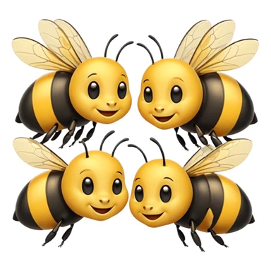 happy birthday bees  sticker