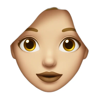 Girl with long blonde hair and big lips sticker