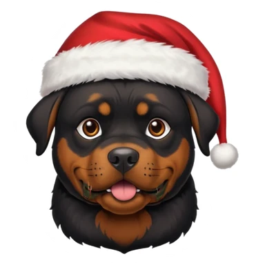 Rottweiler Christmas sticker