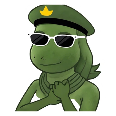 Woman with crossed hands on her neck sticker