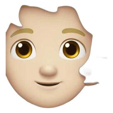 blond white girl hug white boy with black hair sticker