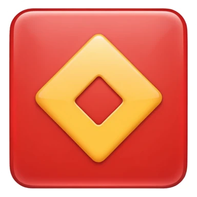 mach mir ein rotes viereck wo nur ein weißes X drinnen ist sticker