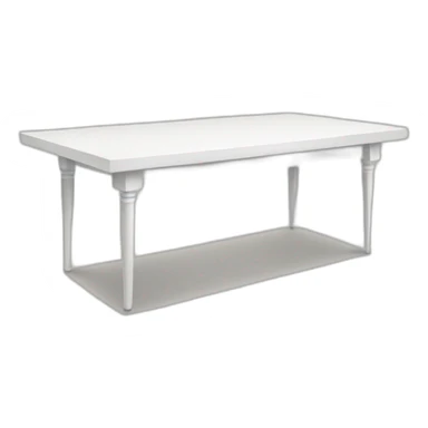 long white table facing towards me sticker