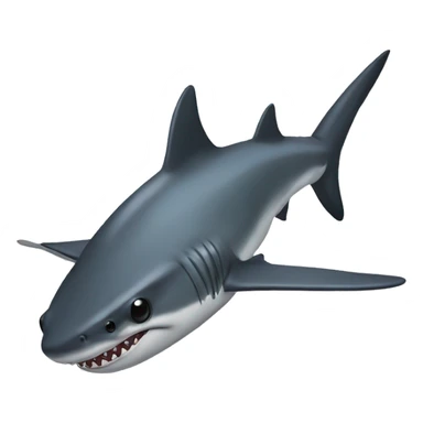 Fly shark sticker