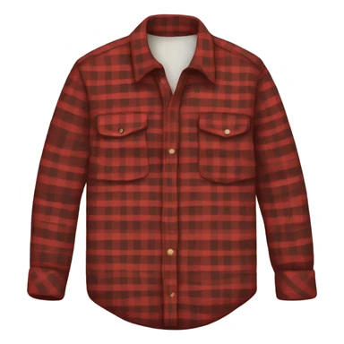 Red plaid flannel shirt sticker