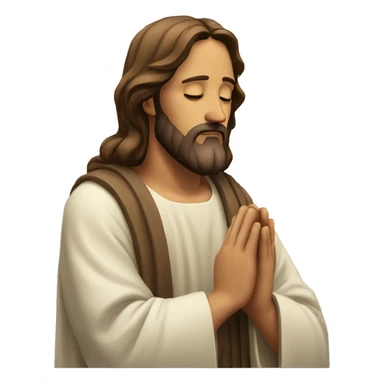 Jesus praying sticker