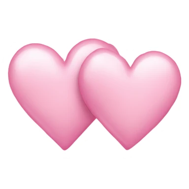 Two light pink hearts sticker