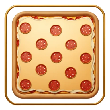 square pizza sticker