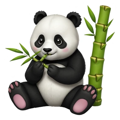 Panda Eating Bamboo  sticker