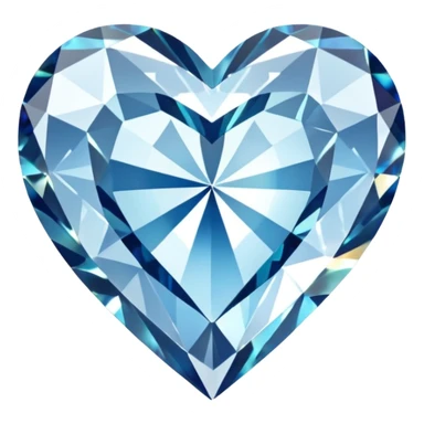 Diamond heart sticker