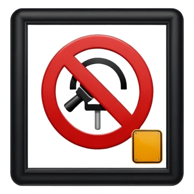 panneau interdit sticker