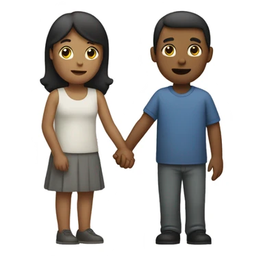 One person holding another person’s finger sticker