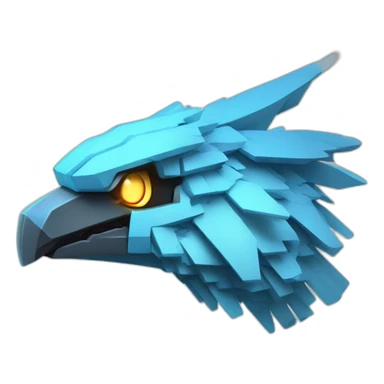 Minecraft Articuno Cyberpunk Head sticker