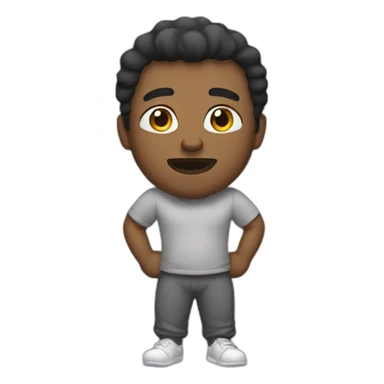 a man in sweatpants sticker