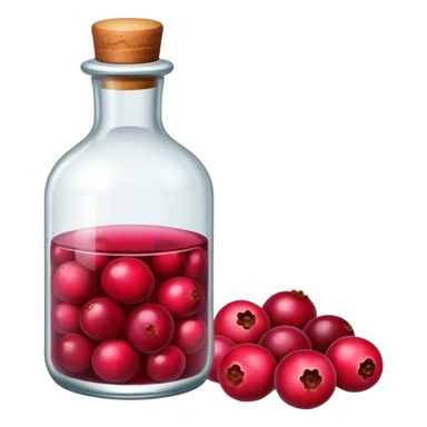 Cranberry bottle sticker