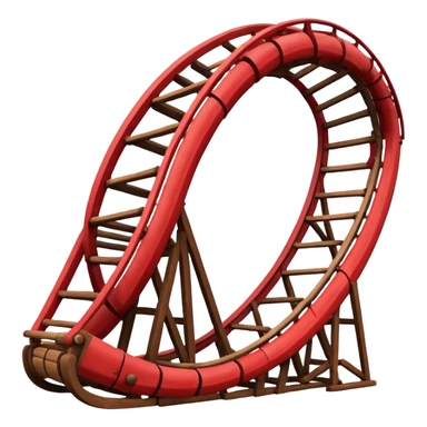 red roller coaster sticker