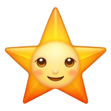 Star shaped sunrise sticker