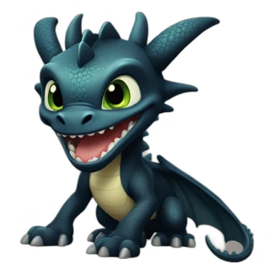 toothless dragon sticker