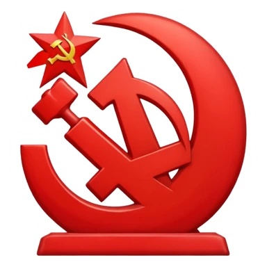 pure logo of communist party sticker