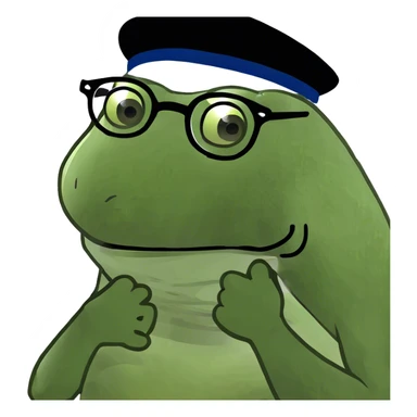 Somebody scratching there chin sticker