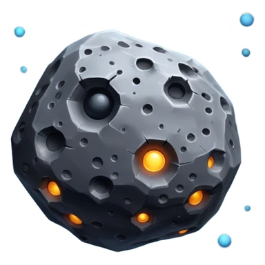 space asteroid sticker