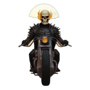 overlord-Ghost Rider sunset sticker