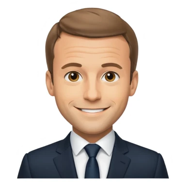 Un emojin de Emmanuel Macron  sticker