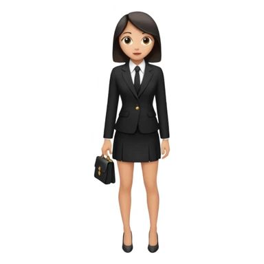 just give me the ccloth like womens formal a suit and a mini skirt black sticker