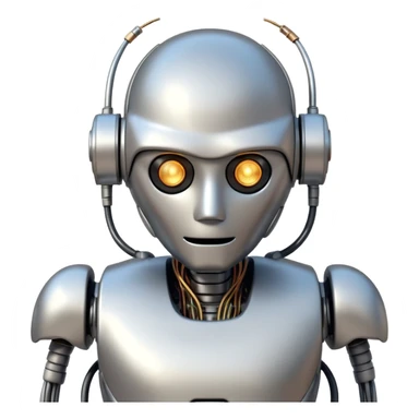 a drunk humanoid robot sticker
