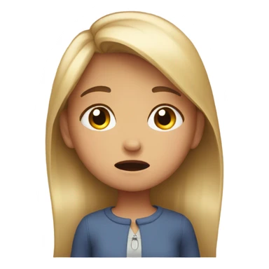 The girl kids is crying sticker