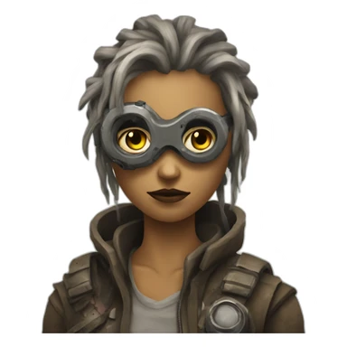 post apocalyptic mutant in love sticker