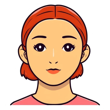 girl with redness under nose sticker
