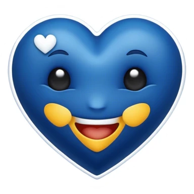 Dark blue heart with Have a Good Day in the middle sticker