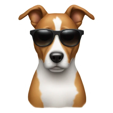 Dog with shades sticker