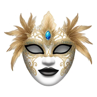 Masquerade mask  sticker