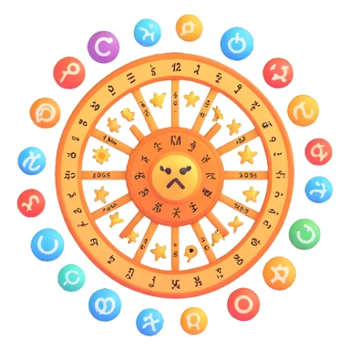 astrology zodiac signs wheel sticker