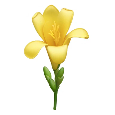 Freesia flower sticker
