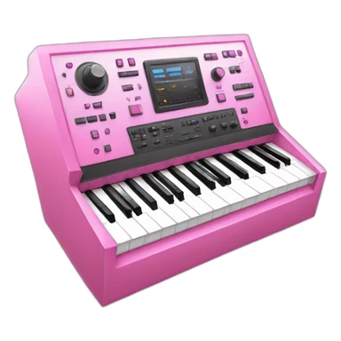 pink synthesizer sticker